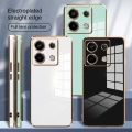 infinix Note 40 Pro note40 Pro+ 5G Pro 5G Luxury Plating Straight Slim Edges Protection Casing Soft Silicon Back Cover Case. 