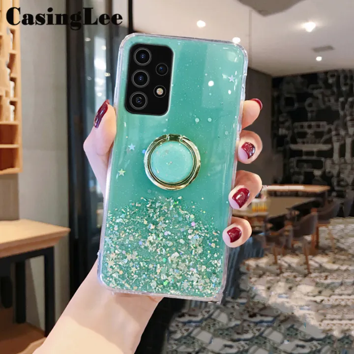 Casinglee%20for%20Galaxy%20A73%205G%20case%20Shiny%20Ring%20Glitter%20Soft%20Transparent%20Holder%20Stand%20Back%20cover%20with%20String%20for%20Samsung%20A73%205G%20Phone%20cases%20cover%20Stars%20Moon%20Girls%20-%20Image%207