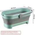Collapsible Bucket Portable Folding Mop Bucket Silicon Clothes storage Car Washing Fishing Travel Camp Household Storage. 