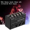 Mini Audio Mixer Portable Passive Mixer for Live and Studio CD Player Tablet.