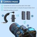Jmary MW-16 2.4G Wireless Dual 3 in 1 Wireless Lapel Microphone For 3 in 1 Mic For iPhone Mobile & Camera.