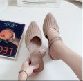 New Jelly Doll Shoes leisure slope and Sandals Slippers women's cold slippers half packet. 