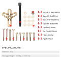 KOGEEK 13Pcs Harmonic Balancer Puller Kit Steering Wheel Puller/Installer Crankshaft Pulley Tool for Automotive Repairs. 
