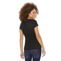 Women's Short Sleeve Multicolor V-Neck Cotton T-Shirt From Levin.