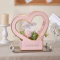 Solid Color Heart Flower Box Good Quality White Cardboard Romantic Wrapping Paper Box Women Gift Basket for Flower Gift. 