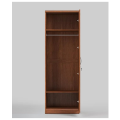 Modern One Door Almira in MDF Laminated Board Walnut Finish With Mirror  [ Size :  (HWD =180x45x38cm) ] Epic Furniture. 