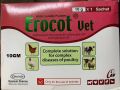 Erocot Vet Water Solubale Powder Erythromycin Sulphadiazine and Trimethoprim 10G 1PCS or 10PCS BOX For All poultry chicken cow goat.