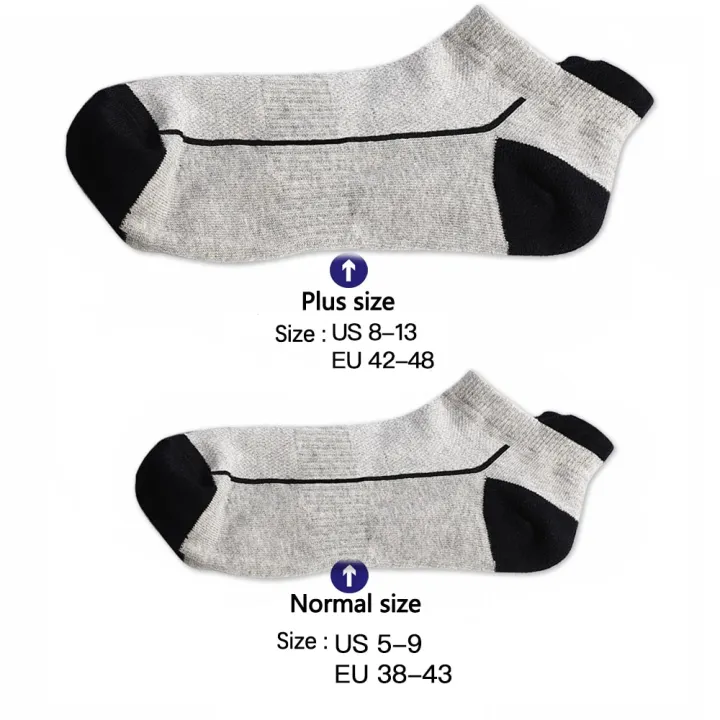 5%20Pairs%20organic%20cotton%20men%20socks%20thin%20knit%20mesh%20ankle%20socks%20summer%20fitness%20breathable%20quick%20dry%20short%20sock%20for%20cycling%20Plus%20size%20-%20Image%203