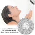 Toiletries Beauty Salon Shower Cap Thermal Insulation Aluminum Foil Cap Elastic Shower Cap Female Hair Salon Bathroom Hair Cap. 