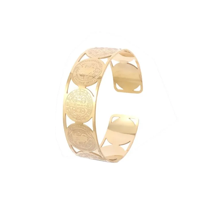 Stainless%20Steel%20Vintage%20Catholic%20Medal%20San%20Benito%20Bracelet%20Father%20Open%20Titanium%20Bracelet%20Women's%20Men's%20Religion%20Christmas%20Gift%20-%20Image%207