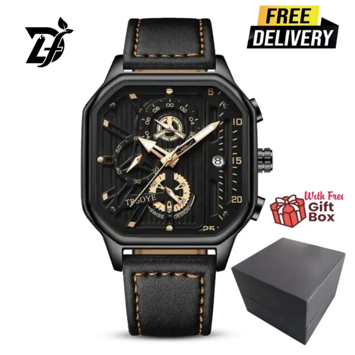 Torsoye 6604 Fashion Stylish Leather Watch For Men’s Dynamic Fashion ...