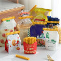 12Pcs/Set Moisture-proof Fridge Fun Snacks Bag Clips Simulation French Fries Sealing Clip Refrigerator Sticker. 
