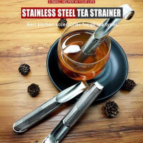 Kitchen Accessories new Tea Strainer Amazing Stainless Steel Infuser Pipe Design Touch Feel Holder Tool Tea Spoon Infuser Filter by Dhaka Shopping zone