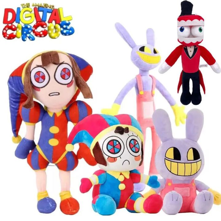 The Amazing Digital Circus Plush Clown Toy Anime Cartoon Doll Pomni Plush Dolls Jax Soft Stuffed Toys Cute Kids Christmas Gifts