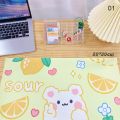 Antiskid Waterproof Desk Mat Cute Mouse Pad 30*59cm Candy Color Desktop Keyboard Pad Mat Kawaii Cartoon Soft Rubber Mouse Pad. 
