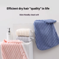 Women's Thickened Coral Fleece Hair Drying Towel Quick-Dry Turban Wipe Cap for Home or Travel.