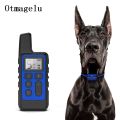 500m Remote Pet Training Collar with Beep Vibration Shock Collar Pet Behavior Training for Small Medium Large hound s blue.