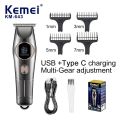 Kemei 643 Rechargeable Electric Hair Trimmer Set For Men Professional Barber Hairdresser Clipper Portable Beard Shaver Machine. 
