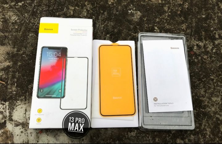 Baseus%202Pcs%20Screen%20Protector%20For%20IPhone%2013%20Pro%20Max%200.3mm%20Transparent%20Protective%20Glass%20For%20IPhone%2013%20/%20iPhone%2013%20Pro%20/%20iPhone%2013%20Mini%20/%20iPhone%2012%20/%20iPhone%2012%20Pro%20/%20iPhone%2012%20Pro%20Max%20Tempered%20Film%20Cover%20-%20Image%203