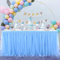 Table Skirt for Birthday Party, Wedding & Cake Table Decoration - Enhance Event Decor with Stylish Table Cover - (Pack of 1 Pcs). 