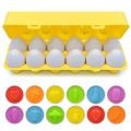 Shape Matching Smart Eggs Montessori Puzzle Early Education Baby Colors 1-12 Years Old Cognitive Recognition Classification Egg Toys. 