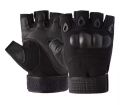 Men's Tactical Hard Knuckle Half Finger Gloves, Combat Hunting Shooting Paintball Duty Fingerless Gloves.