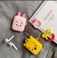 Cartoon Pig Suitable Airpods Cute Protective Case Apple Earbuds Case Airpods Silicone case. 