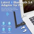 150M USB Bluetooth 5.4 Adapter USB Bluetooth Dongle for PC Speaker Wireless Mouse Keyboard Audio Receiver Transmitter Adapter.