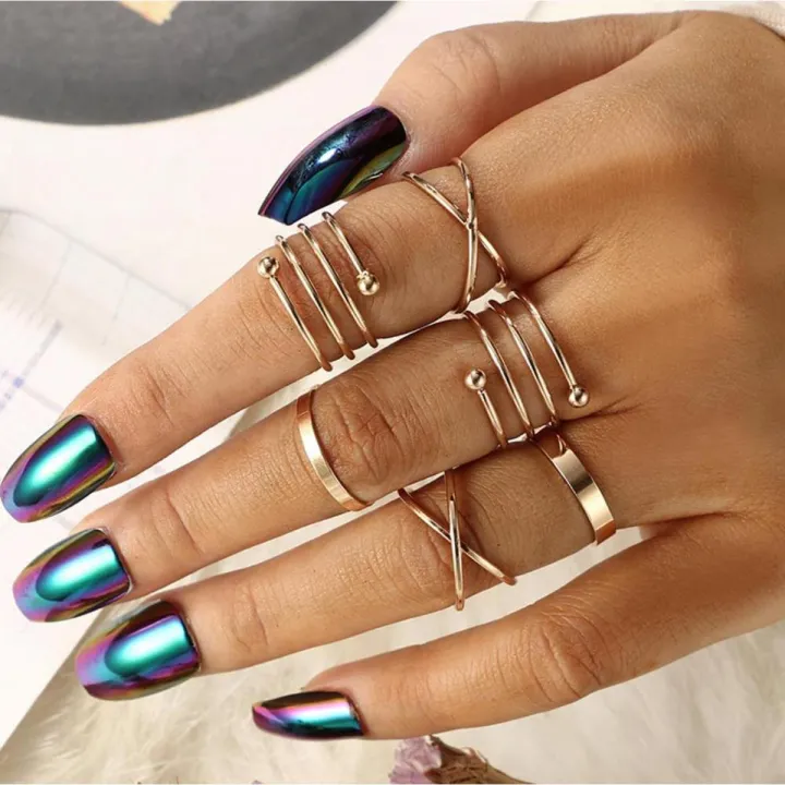 Trendy%20Fashionable%20Rings%20for%20Girls%20Simple%20Stylish%20-%20Finger%20Rings%20Set%20for%20Women%20New%20Collection%20-%20Rings%20for%20Girls/%20Ladies%20Female%20Ornament%20Jewelry%20Couple%20Rings%20Set%20-%20Image%209
