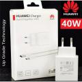 Huawei 40W Charger Supercharge Mate20 Pro Version Type-C Cable. 