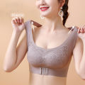 Women underwear Butterfly pattern bra seamless bra gathered breathable bra women underwear Front Buckle bra beautiful back bra wrapped chest push up bra Orthostatic posture bra.