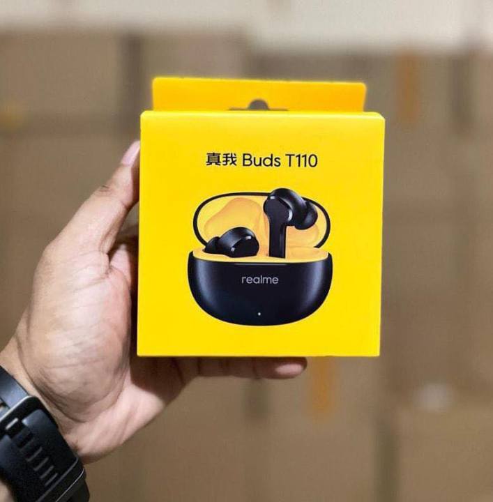 realme TechLife Buds T110 Bluetooth Truly Wireless in Ear Earbuds with mic, AI ENC for Calls, Google Fast Pair, 28 Hours Total Playback