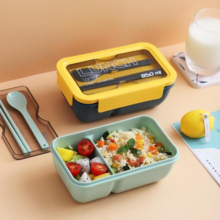 Leakproof Tiffin Box School Office 2 Compartment Hot Lunch Box 850 ml