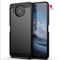 For Nokia 8.3 5G Nokia 8 V 5G UW Back Covers Luxury Carbon Fiber Stylish Rubber Silicone Armor Designed Shockproof Flexible Camera Bumper Protective TPU Camera Mobile Phone Cases. 