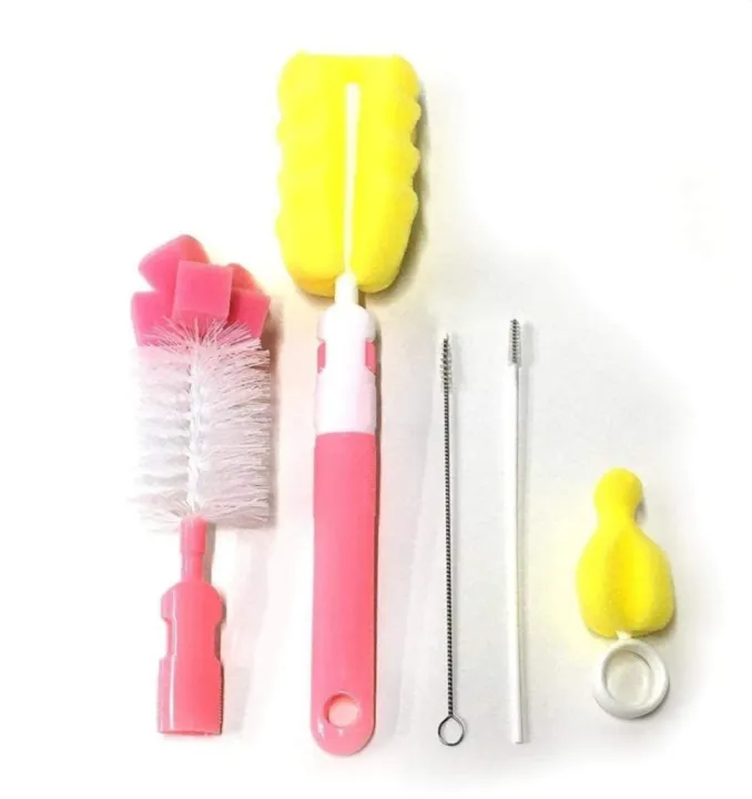 Baby%20%20Feeder%20%20Bottle%20Cleaning%20Brush%20Tools%20Set%20%20Multicolor%20-%205%20Pcs%20Set%20-%20Image%202