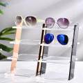 Acrylic Riser Stand Sunglass Holder Display 4 Steps Decoration Stair Step Display Rack Table Display Stand Cosmetics Sunglasses Display Rack. 