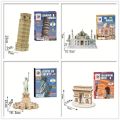 Halloween 40 Style World Famous Architecture Building 3D Puzzle Model Construction 3D Jigsaw Puzzle Toys For Kids Christmas GiftDolls Accessories. 