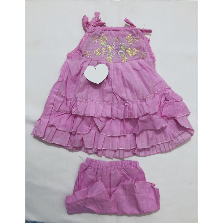 So Cute Baby Girl Cotton Floral Dress - বাচ্চাদের জামা