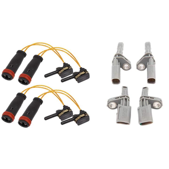 4 Pcs Brake Pad Wear Sensor for Mercedes W220 & 1set Wheel Speed Sensor for Sagitar Magotan Octavia Tiguan Xinpa