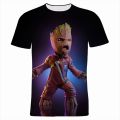 Marvel Cartoon Anime Groot Boy Girl T-shirts Summer 3D Print Fashion Women Tee Tops Streetwear Men's Oversized T Shirts. 