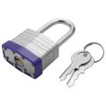 2 Pack Padlocks with Keys Shackle Padlocks Long Lock Heavy Duty Key Padlock Weatherproof Locks for Garden Shed Garage. 