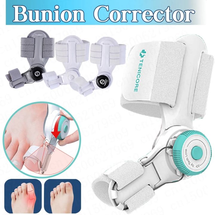 Bunion Corrector Unisex Foot Hallux Valgus Braces Rotatable with Knob Toe Separator Straightener Adjustable for Pedicure
