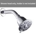 Shower Head High Pressure 3.24" Round Massaging Rain 3-Spray Overhead Showerhead With Adjustable Swivel Ball Joint Water-saving Self-Cleaning Jets For Low Water Flow & Pressure. 