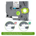 12/18mm for Epson Fluorescent Labeling Tape SK12Y LK-4YBF Black on Fluorescent Yellow Compatible for Epson King Jim LW-400 minghao.