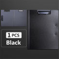 A4 File Folder Clipboard Writing Pad Memo Clip Board Double Clips Test Paper Storage Organizer School Supplies Office Stationary. 