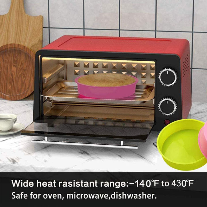 2Pcs%20Silicone%20Cake%20Molds,8%20Inch%20Round%20Cake%20Tins,Non%20Stick%20Baking%20Molds,Bakeware%20for%20Chocolate%20Cookies/Breads%20-%20Image%202