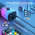 MAONO PD100X RGB USB/XLR Dynamic Microphone For Game Streamers.