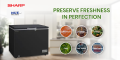 Sharp 280 Liter SCF-K400X-BK2 Large Storage Capacity Chest Freezer. 