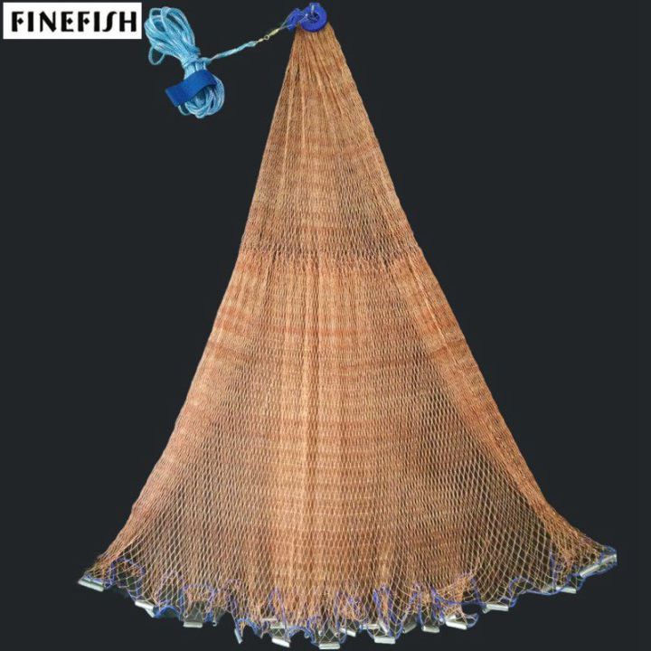 Finefish Strong Multifilament Line Hand Throw Network Cast Net Outdoor ...