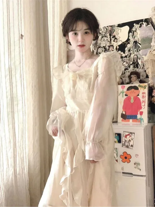 Summer%20Mori%20Style%20First%20Love%20Dress%20Mori%20Long%20Dress%20Atmosphere%20Sweet%20Princess%20Sleeves%20Long%20Dress%20French%20Gentle%20-%20Image%206